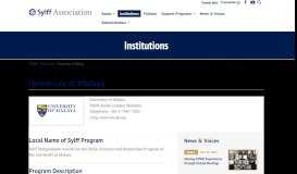 
							         University of Malaya | Institutions | Sylff Official Website | Cultivating ...								  
							    