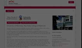 
							         University of Manitoba - AFMC Student Portal - Details								  
							    