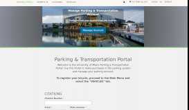 
							         University of Miami - Parking Portal								  
							    