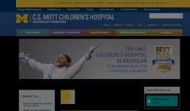 
							         University of Michigan | CS Mott Children's Hospital | Michigan Medicine								  
							    