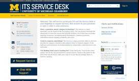 
							         University of Michigan - Dearborn Self-Service Portal - TeamDynamix								  
							    
