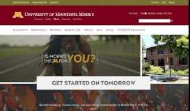 
							         University of Minnesota, Morris								  
							    