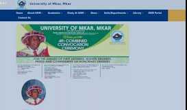 
							         University of Mkar | Home								  
							    