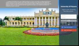
							         University Of Mysore								  
							    