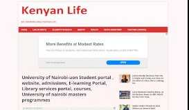 
							         University of Nairobi-courses, Student portal uon ... - Life Issues in Kenya								  
							    
