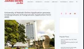 
							         University of Nairobi Online Application process; Undergraduate ...								  
							    