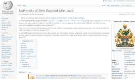 
							         University of New England (Australia) - Wikipedia								  
							    