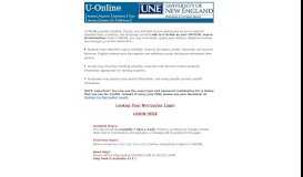 
							         University of New England Online Information Service - Home								  
							    