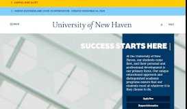 
							         University of New Haven: Home								  
							    