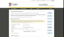 
							         University of New South Wales - - Pay your fees online here - myUNSW								  
							    
