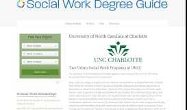 
							         University of North Carolina at Charlotte - Social Work Degrees ...								  
							    