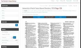
							         University of North Texas Alumni Directory, 2010 - Page 126 - The ...								  
							    