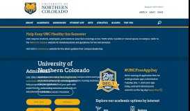 
							         University of Northern Colorado - Greeley Colorado								  
							    