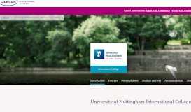 
							         University of Nottingham International College | Kaplan Pathways								  
							    