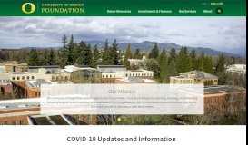 
							         University of Oregon Foundation - Community Home								  
							    