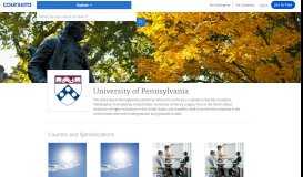 
							         University of Pennsylvania Online Courses | Coursera								  
							    