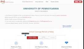
							         University of Pennsylvania - PSI Health Insurance								  
							    