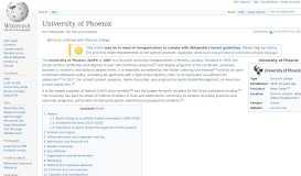 
							         University of Phoenix - Wikipedia								  
							    