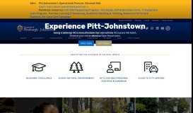 
							         University of Pittsburgh Johnstown | University of Pittsburgh								  
							    