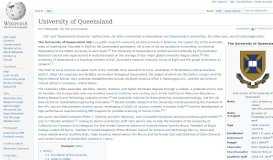 
							         University of Queensland - Wikipedia								  
							    