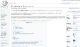 
							         University of South Africa - Wikipedia								  
							    