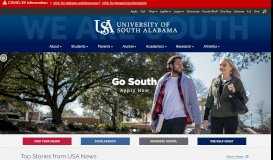 
							         University of South Alabama								  
							    