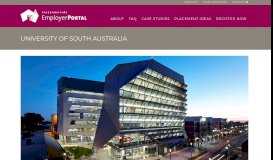 
							         University of South Australia - Employer Portal								  
							    