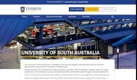 
							         University of South Australia - Eynesbury College								  
							    