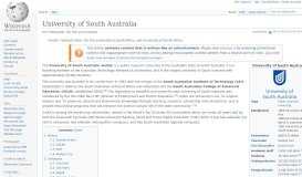 
							         University of South Australia - Wikipedia								  
							    