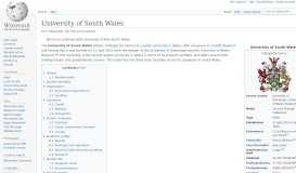 
							         University of South Wales - Wikipedia								  
							    