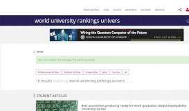 
							         University of South Wales World University Rankings | THE								  
							    