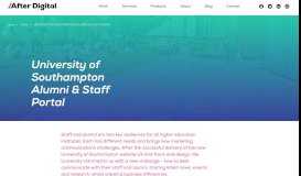 
							         University of Southampton Alumni & Staff Portal | After Digital								  
							    