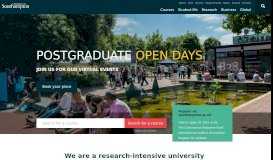 
							         University of Southampton: Global top 100 university								  
							    
