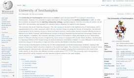 
							         University of Southampton - Wikipedia								  
							    