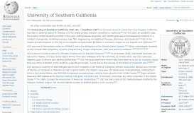 
							         University of Southern California - Wikipedia								  
							    