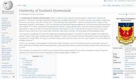 
							         University of Southern Queensland - Wikipedia								  
							    
