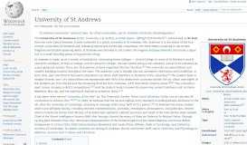 
							         University of St Andrews - Wikipedia								  
							    