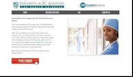 
							         University of St. Augustine for Health Sciences - CastleBranch								  
							    