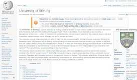 
							         University of Stirling - Wikipedia								  
							    