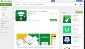 
							         University of SUBWAY® – Apps bei Google Play								  
							    