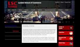 
							         University of Suffolk - London School of Commerce								  
							    