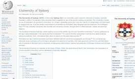 
							         University of Sydney - Wikipedia								  
							    