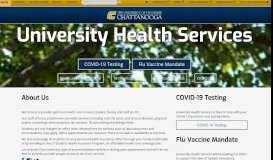 
							         University of Tennessee at Chattanooga | Student Health Services								  
							    
