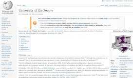 
							         University of the People - Wikipedia								  
							    