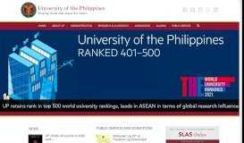 
							         University of the Philippines Manila								  
							    