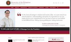 
							         University of the Philippines								  
							    