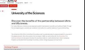 
							         University of the Sciences | University of the Arts								  
							    