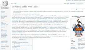
							         University of the West Indies - Wikipedia								  
							    