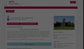 
							         University of Toronto - AFMC Student Portal - Details								  
							    