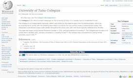 
							         University of Tulsa Collegian - Wikipedia								  
							    